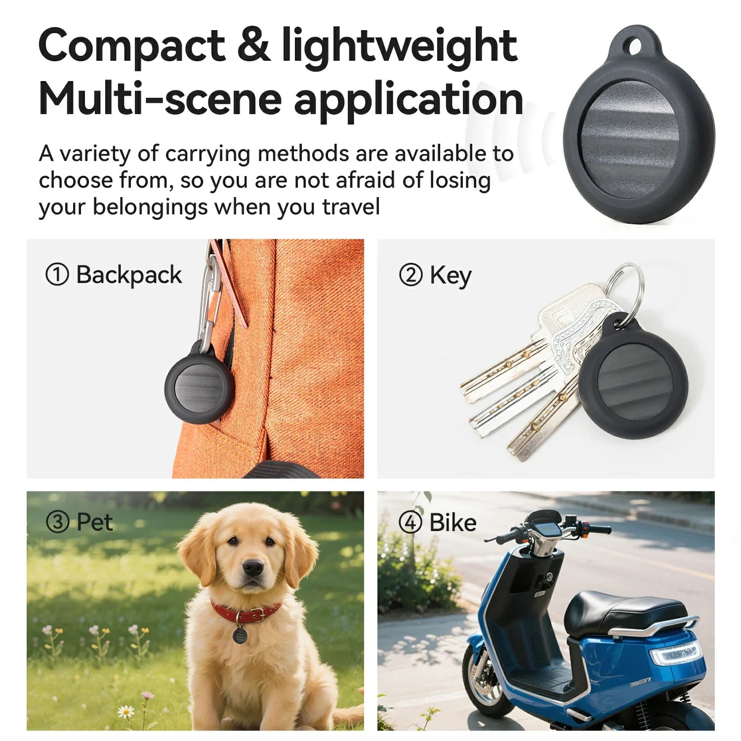 Bike Locator Anti Theft Device Compatible Apple AirTag