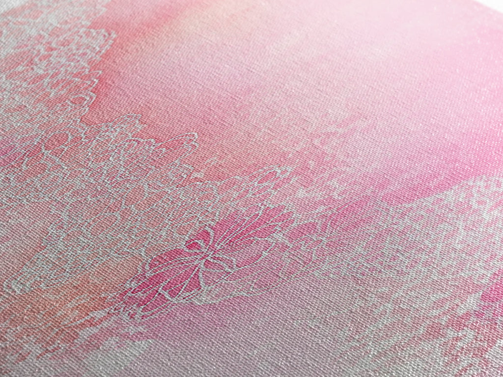 Pink Lace Canvas Print Light Pink Abstract Art Feminine Minimalist Bedroom Decor Vertical Wall Art Wabi Sabi Art Rustic Home Gift Idea