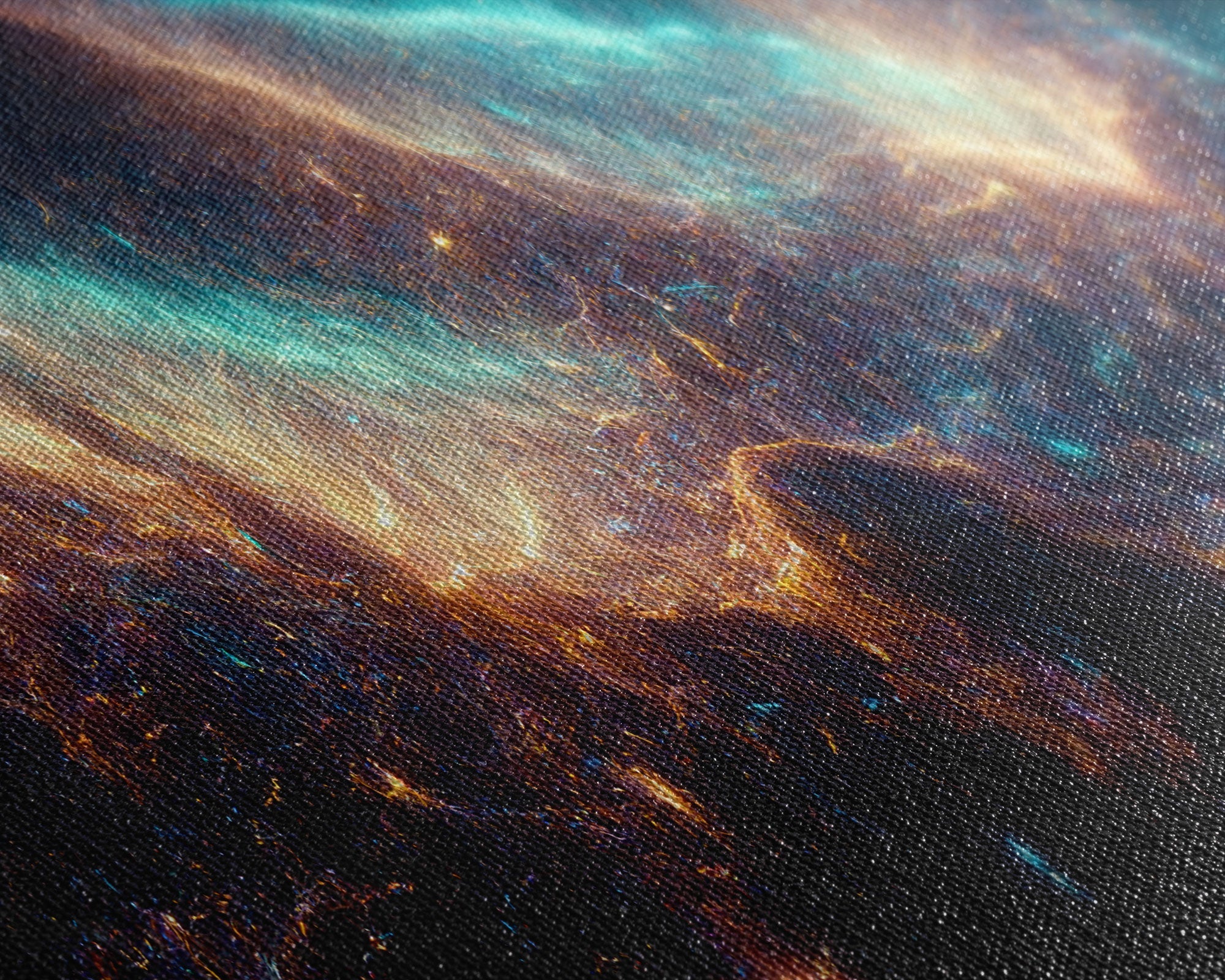 Galaxy canvas print, trippy stars and night sky, universe, cool wall art, unique wall art