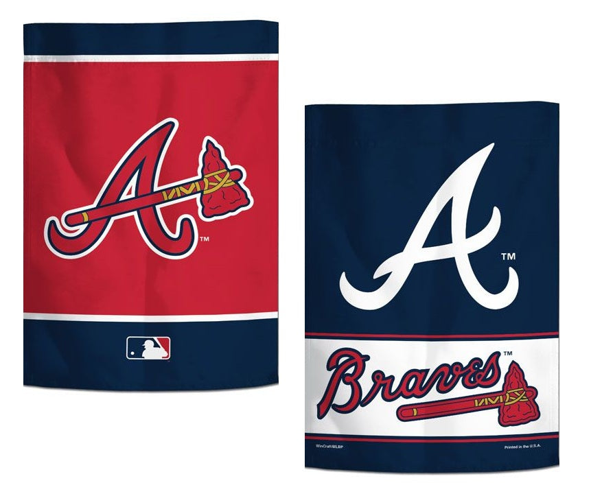 Atlanta Braves Garden Flag 2 Sided Logo