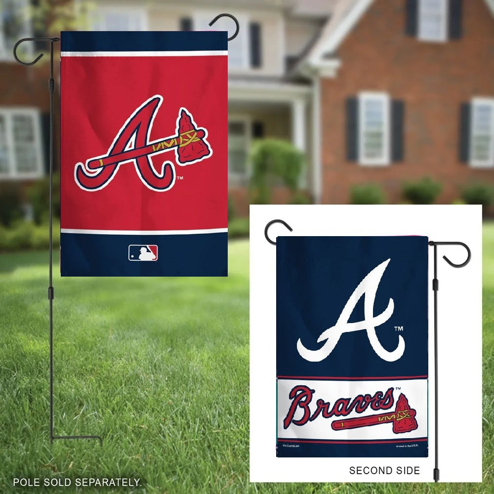 Atlanta Braves Garden Flag 2 Sided Logo