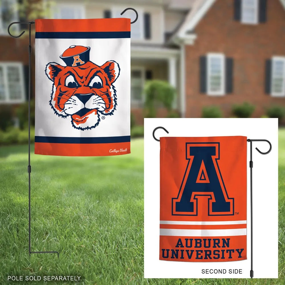 Auburn Tigers Garden Flag 2 Sided Vintage Logo