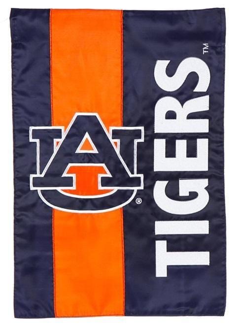 Auburn University Tigers Garden Flag 2 Sided Applique Logo
