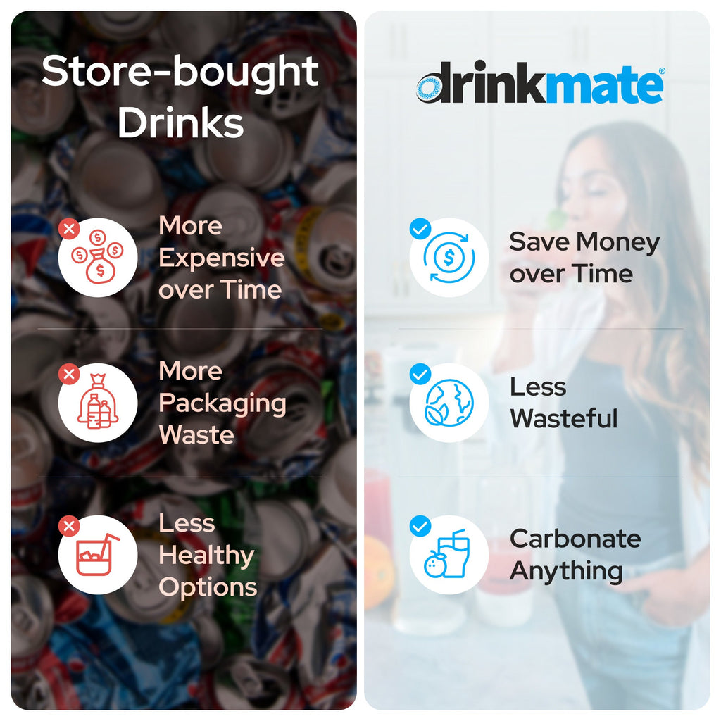 OmniFizz Sparkling Water and Soda Maker - Machine Only (CO2 Not Included)