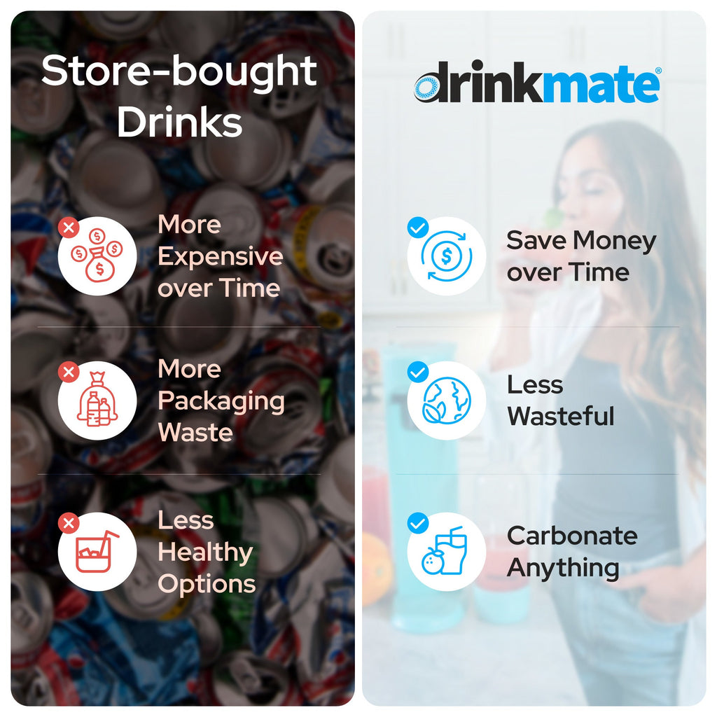 OmniFizz Sparkling Water and Soda Maker - Machine Only (CO2 Not Included)