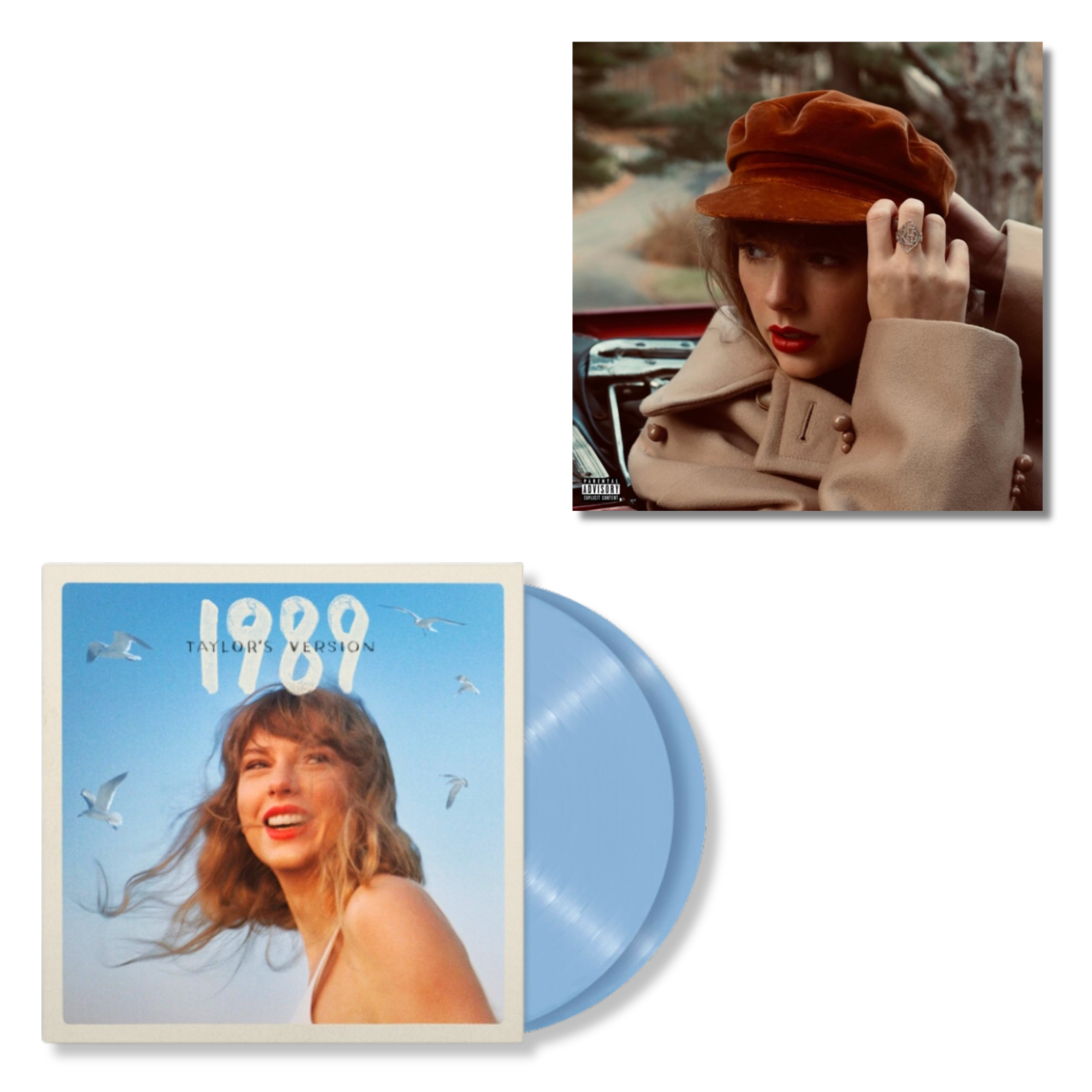 Taylor Swift - Red (Taylor's Version) (4LP) & 1989 (Taylor's Version) (2LP/Crystal Skies Blue Vinyl)