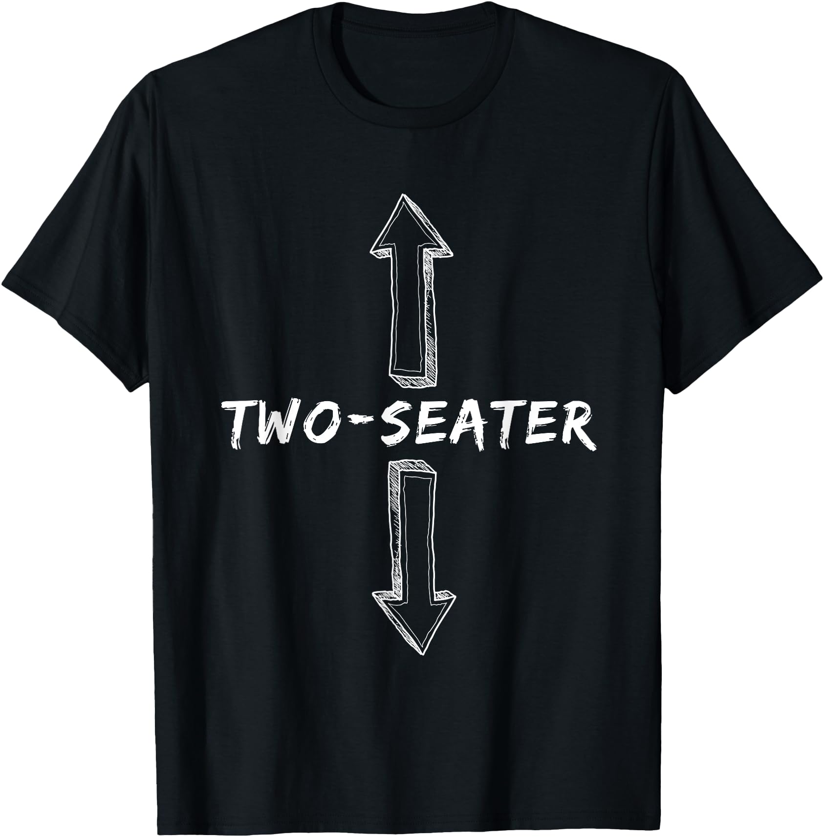 Handcrafted Two Seater Dirty Sarcastic Sweatshirt - Trendy Graphic Unisex