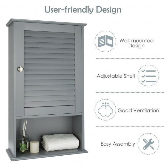 27.5 Inch H Wall Hanging Bathroom Storage Cabinet