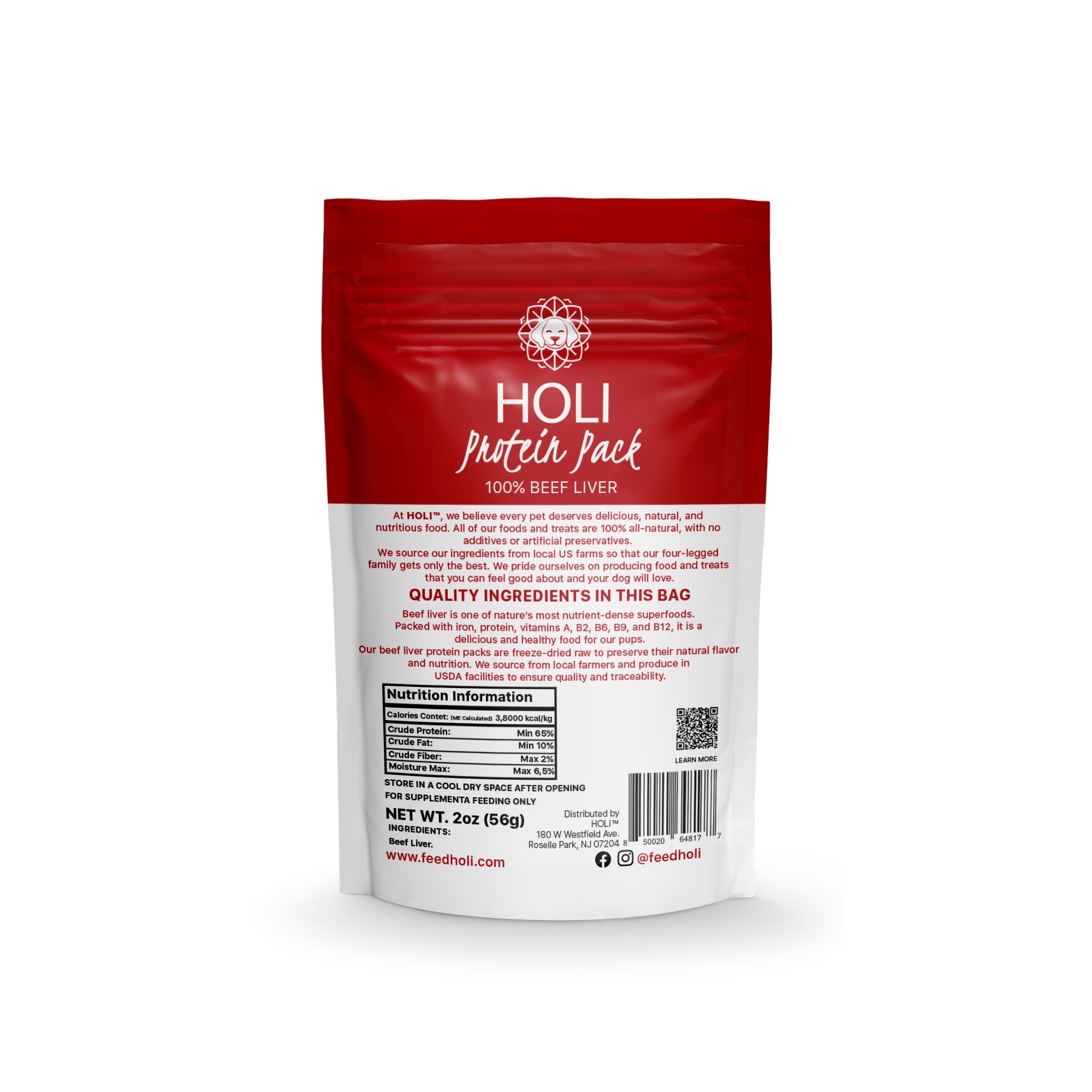 Beef Liver Dog Food Topper - Freeze Dried - Single Ingredient