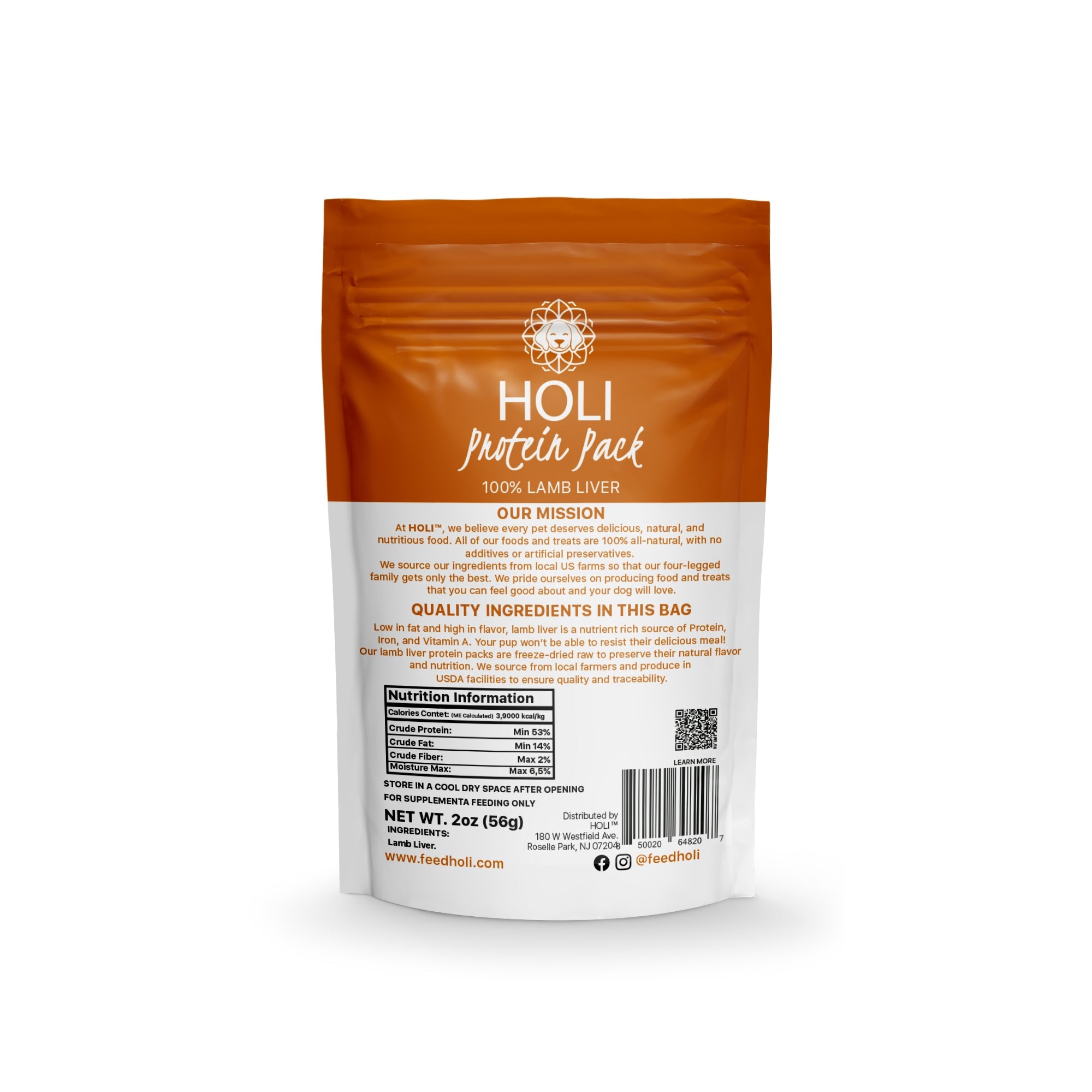Lamb Liver Dog Food Topper - Freeze Dried - Single Ingredient