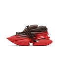 BALMAIN Unicorn Low 'Monogram Brown Red'