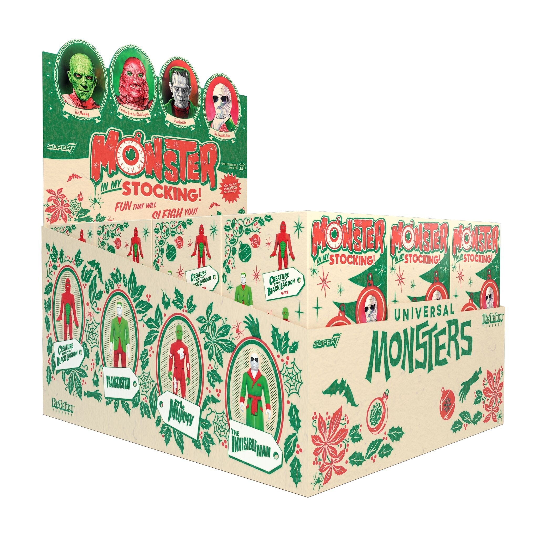 Super7 x UNIVERSAL MONSTERS - MONSTER IN MY STOCKING - Blind Box Flat