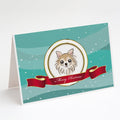 Chihuahua Merry Christmas Greeting Cards Pack of 8 Blank Cards with Envelopes Whimsical A7 Size 5x7