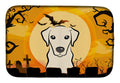 Halloween Yellow Labrador Dish Drying Mat Absorbent Dish Drying Mat Pad for Kitchen Counter Dish Drainer Mat for Countertop, 14 x 21", Multicolor