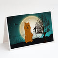 Halloween Scary Karelian Bear Dog Greeting Cards Pack of 8 Blank Cards with Envelopes Whimsical A7 Size 5x7