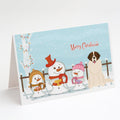 Merry Christmas Carolers Moscow Watchdog Greeting Cards Pack of 8 Blank Cards with Envelopes Whimsical A7 Size 5x7