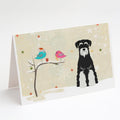 Christmas Presents between Friends Schnauzer - Salt and Pepper Greeting Cards Pack of 8 Blank Cards with Envelopes Whimsical A7 Size 5x7