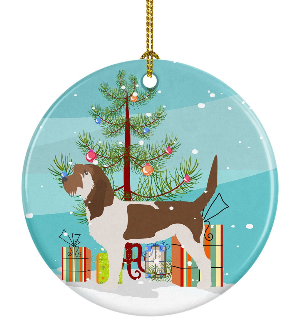 Grand Basset Griffon Vendeen Merry Christmas Tree Ceramic Ornament Christmas Tree Hanging Decorations for Home Christmas Holiday, Party, Gift, 3 in, Multicolor