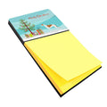 Greyhound Merry Christmas Tree Watercolor Sticky Note Holder Refillable Dispenser Desk Accessory 3x3 Pad Gift