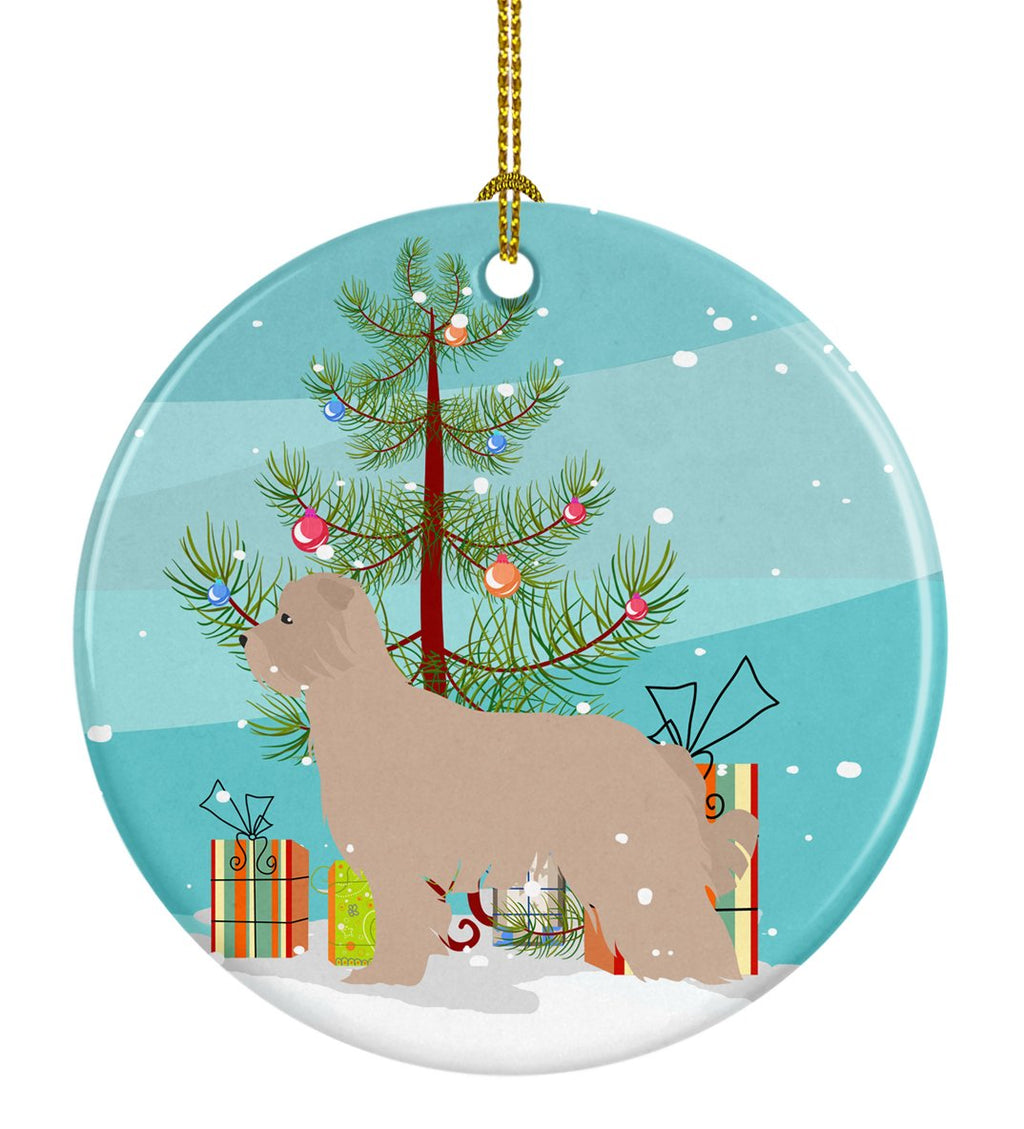 Pyrenean Shepherd Dog Merry Christmas Tree Ceramic Ornament Christmas Tree Hanging Decorations for Home Christmas Holiday, Party, Gift, 3 in, Multicolor