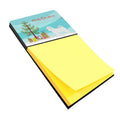 Maltese Merry Christmas Tree Watercolor Sticky Note Holder Refillable Dispenser Desk Accessory 3x3 Pad Gift