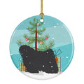 Puli Merry Christmas Tree Ceramic Ornament Christmas Tree Hanging Decorations for Home Christmas Holiday, Party, Gift, 3 in, Multicolor