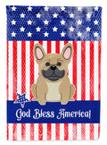 Patriotic USA French Bulldog Cream Garden Flag Mailbox Decorative Yard Banner Outside Patio Artwork for Flower Beds, Garden Size, Multicolor