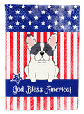Patriotic USA French Bulldog Piebald Garden Flag Mailbox Decorative Yard Banner Outside Patio Artwork for Flower Beds, Garden Size, Multicolor