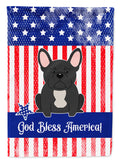 Patriotic USA French Bulldog Black Garden Flag Mailbox Decorative Yard Banner Outside Patio Artwork for Flower Beds, Garden Size, Multicolor