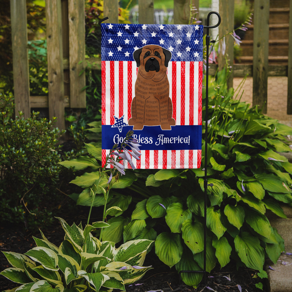 Patriotic USA Mastiff Brindle Garden Flag Mailbox Decorative Yard Banner Outside Patio Artwork for Flower Beds, Garden Size, Multicolor