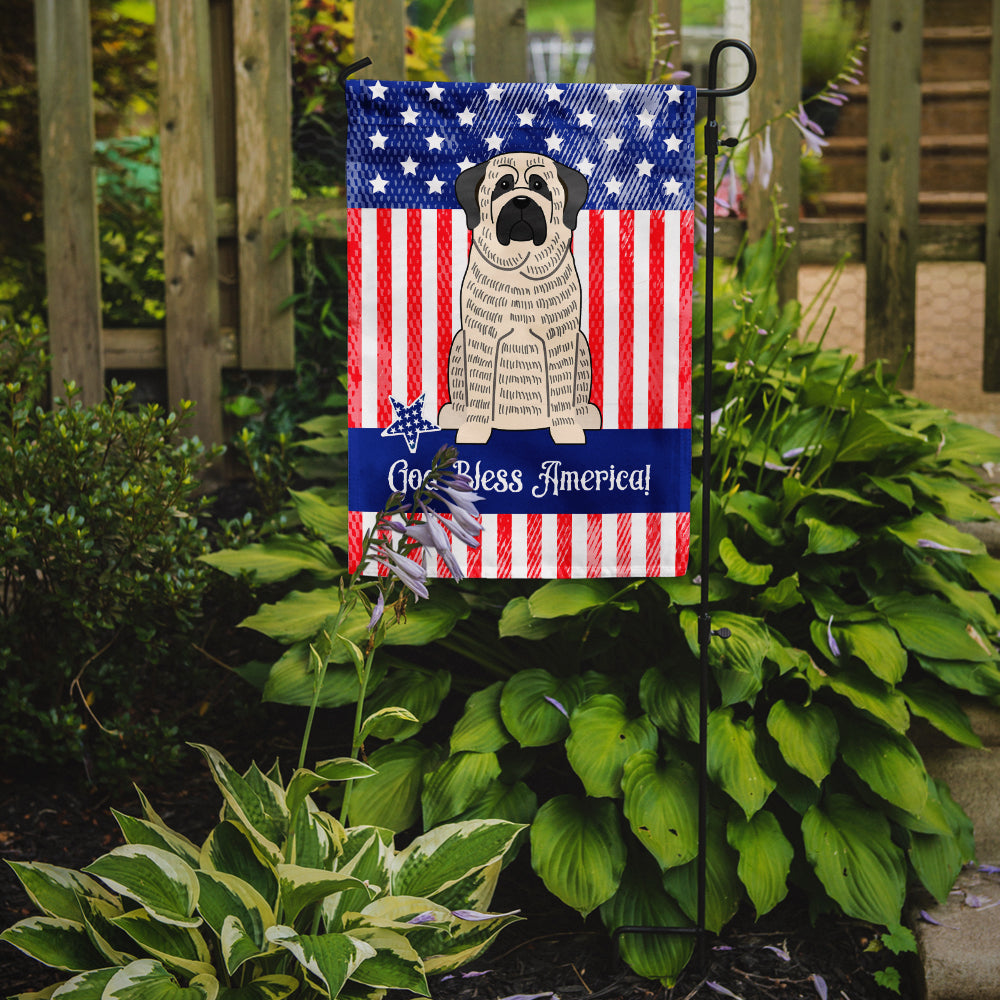 Patriotic USA Mastiff Brindle White Garden Flag Mailbox Decorative Yard Banner Outside Patio Artwork for Flower Beds, Garden Size, Multicolor