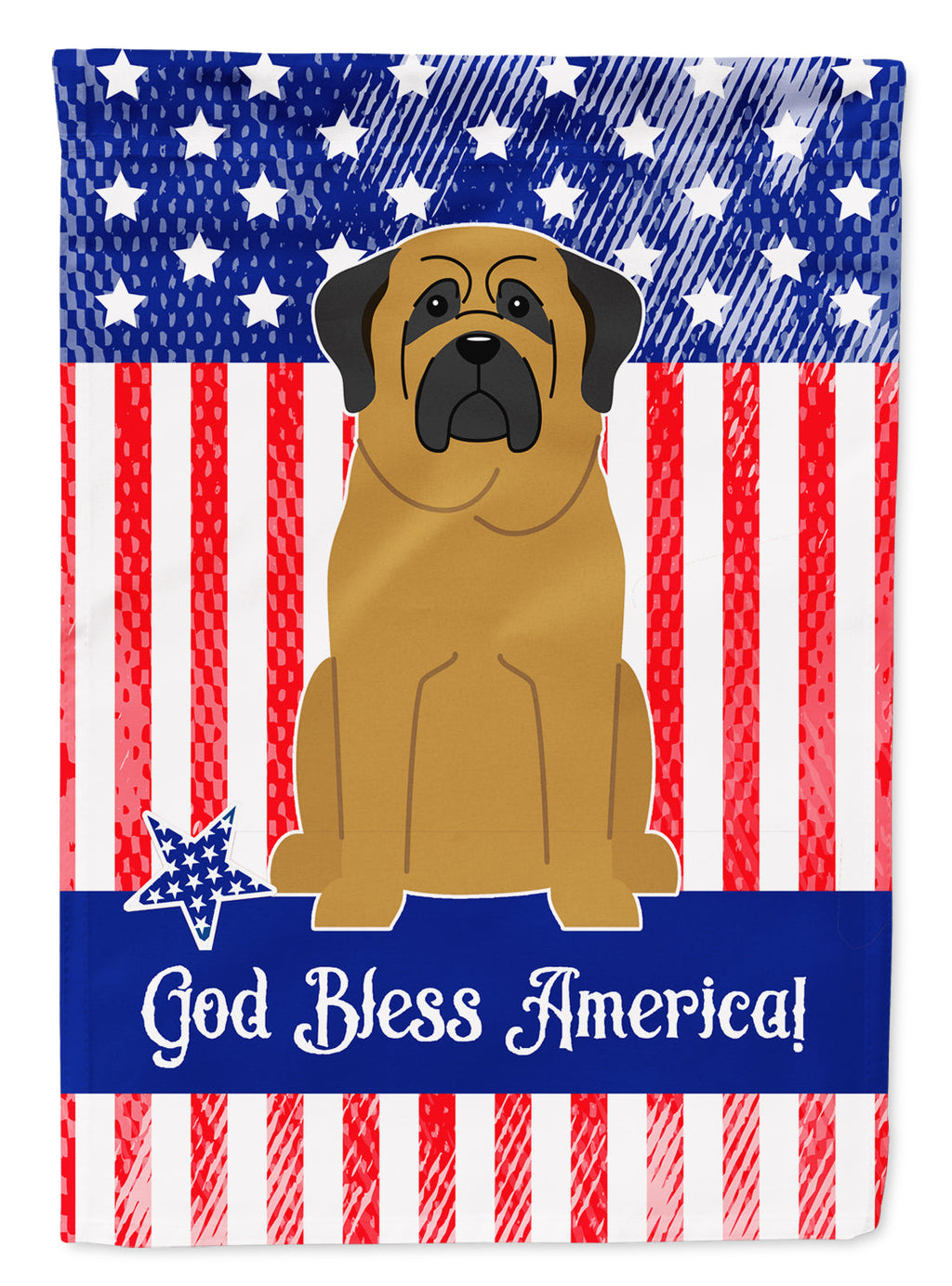 Patriotic USA Mastiff Garden Flag Mailbox Decorative Yard Banner Outside Patio Artwork for Flower Beds, Garden Size, Multicolor