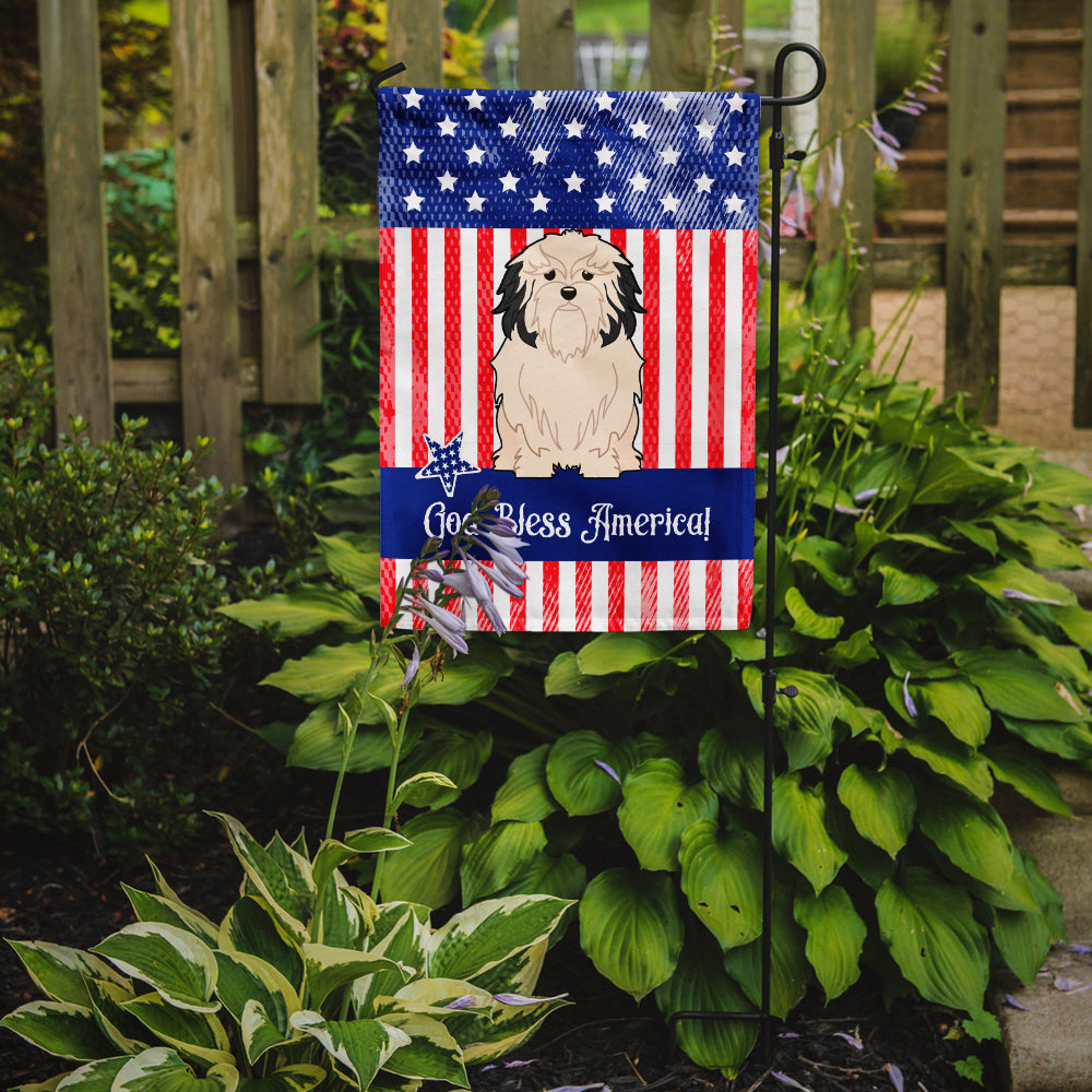 Patriotic USA Lowchen Garden Flag Mailbox Decorative Yard Banner Outside Patio Artwork for Flower Beds, Garden Size, Multicolor