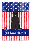 Patriotic USA Black Russian Terrier Garden Flag Mailbox Decorative Yard Banner Outside Patio Artwork for Flower Beds, Garden Size, Multicolor