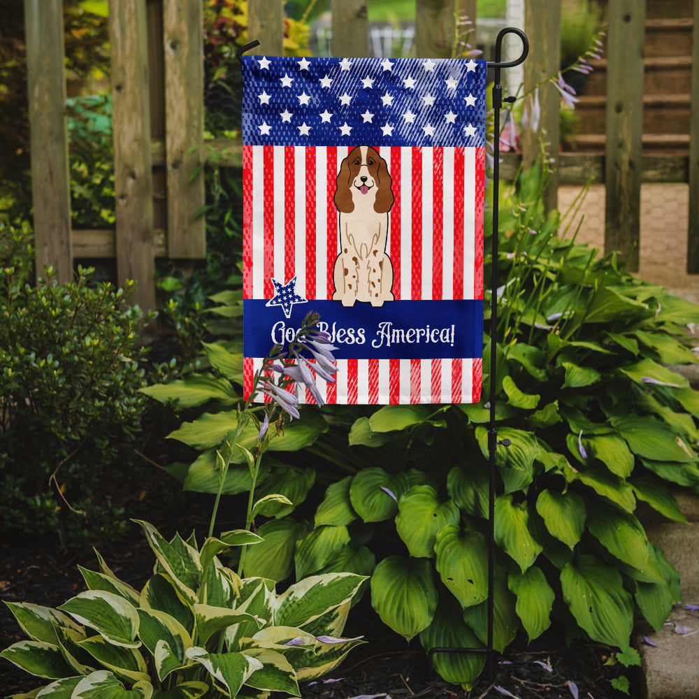 Patriotic USA Russian Spaniel Garden Flag Mailbox Decorative Yard Banner Outside Patio Artwork for Flower Beds, Garden Size, Multicolor