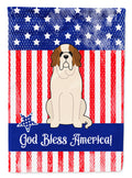 Patriotic USA Saint Bernard Garden Flag Mailbox Decorative Yard Banner Outside Patio Artwork for Flower Beds, Garden Size, Multicolor