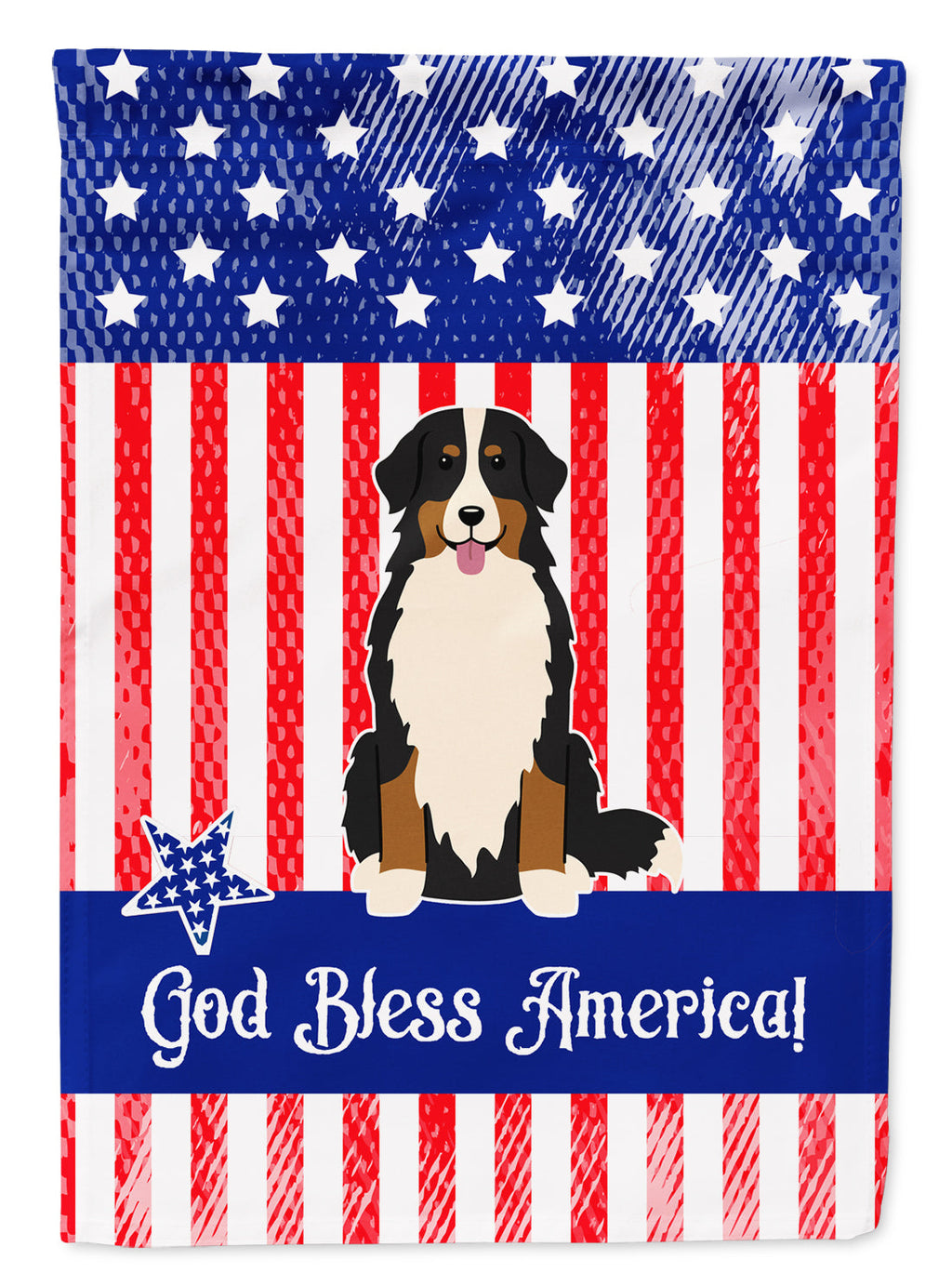 Patriotic USA Bernese Mountain Dog Garden Flag Mailbox Decorative Yard Banner Outside Patio Artwork for Flower Beds, Garden Size, Multicolor
