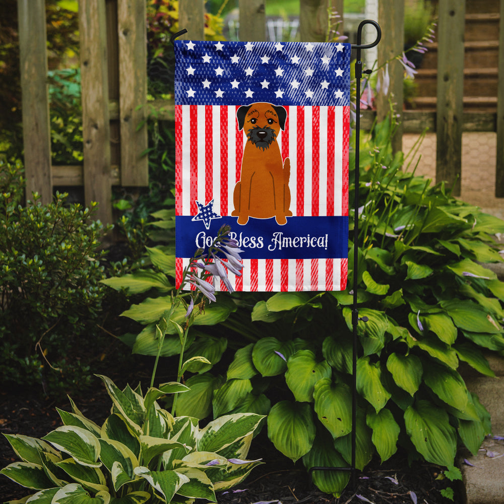 Patriotic USA Border Terrier Garden Flag Mailbox Decorative Yard Banner Outside Patio Artwork for Flower Beds, Garden Size, Multicolor