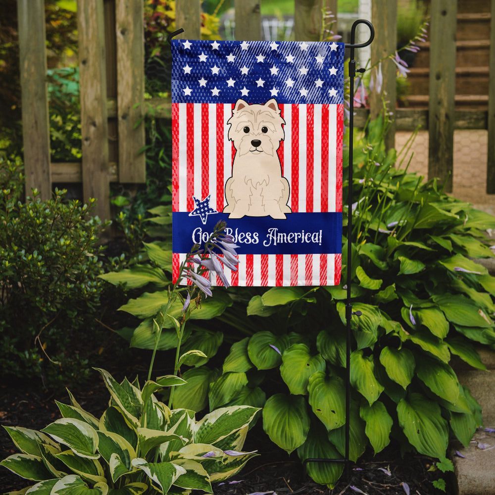 Patriotic USA Westie Garden Flag Mailbox Decorative Yard Banner Outside Patio Artwork for Flower Beds, Garden Size, Multicolor