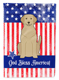 Patriotic USA Yellow Labrador Garden Flag Mailbox Decorative Yard Banner Outside Patio Artwork for Flower Beds, Garden Size, Multicolor