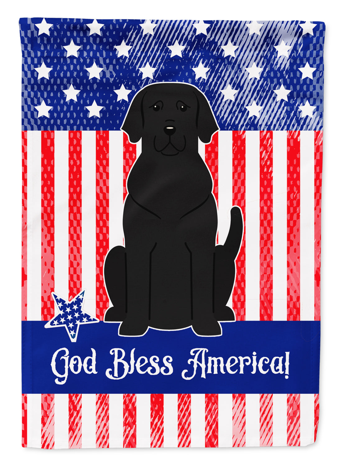 Patriotic USA Black Labrador Garden Flag Mailbox Decorative Yard Banner Outside Patio Artwork for Flower Beds, Garden Size, Multicolor