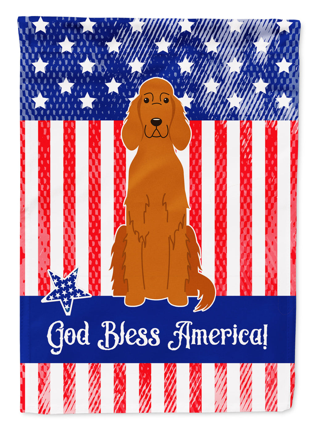 Patriotic USA Irish Setter Garden Flag Mailbox Decorative Yard Banner Outside Patio Artwork for Flower Beds, Garden Size, Multicolor