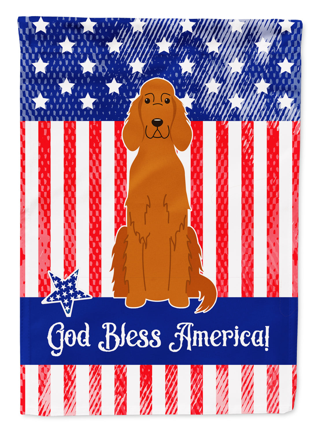 Patriotic USA Irish Setter Garden Flag Mailbox Decorative Yard Banner Outside Patio Artwork for Flower Beds, Garden Size, Multicolor