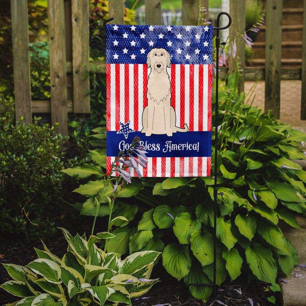 Patriotic USA Irish Wolfhound Garden Flag Mailbox Decorative Yard Banner Outside Patio Artwork for Flower Beds, Garden Size, Multicolor