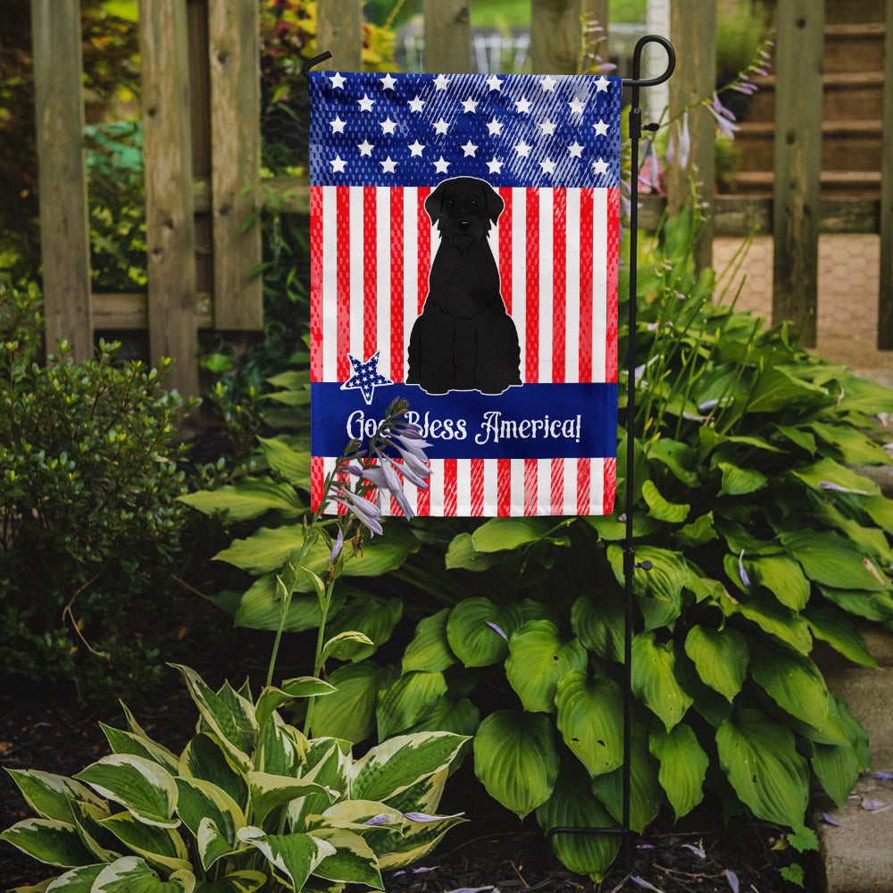 Patriotic USA Giant Schnauzer Garden Flag Mailbox Decorative Yard Banner Outside Patio Artwork for Flower Beds, Garden Size, Multicolor