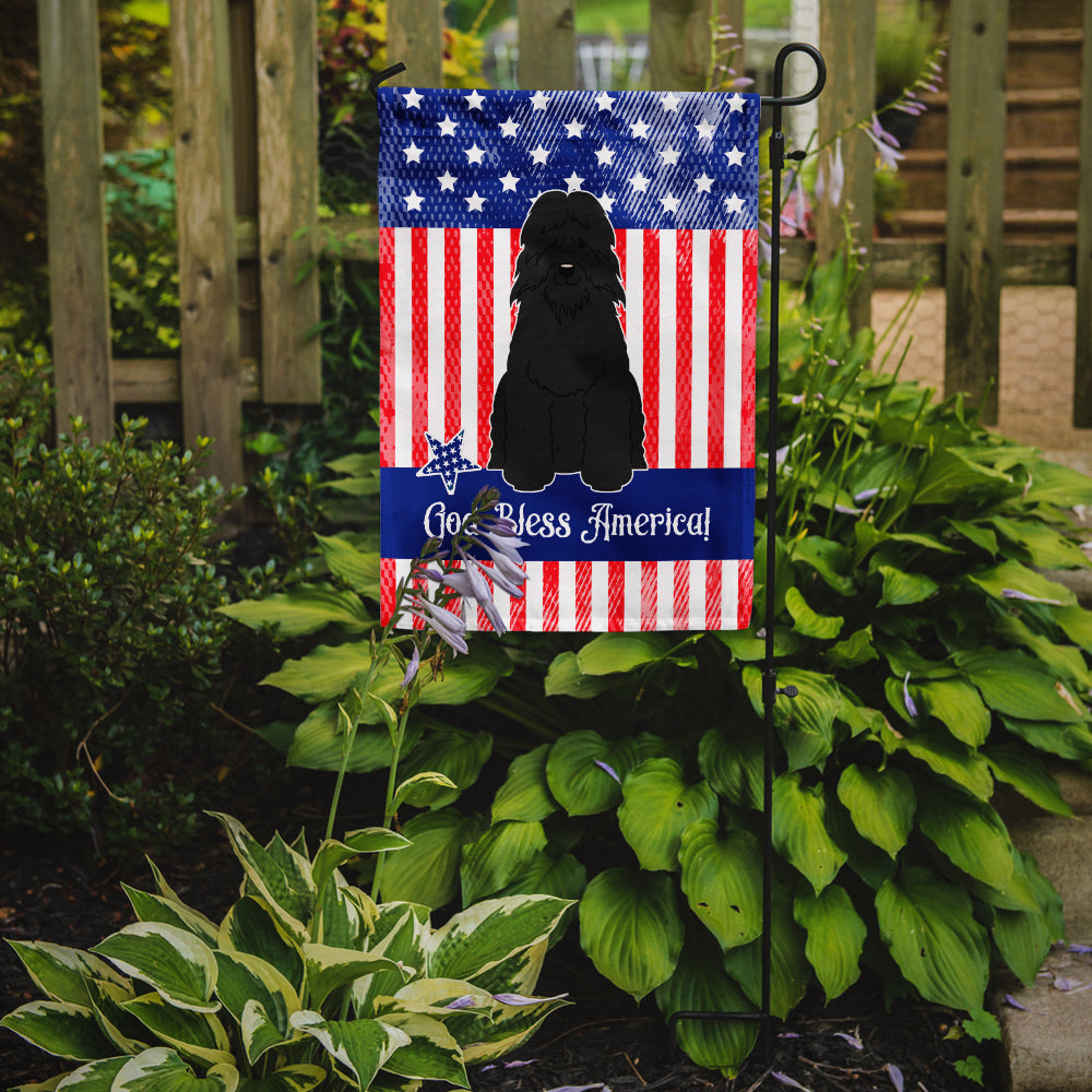 Patriotic USA Bouvier des Flandres Garden Flag Mailbox Decorative Yard Banner Outside Patio Artwork for Flower Beds, Garden Size, Multicolor