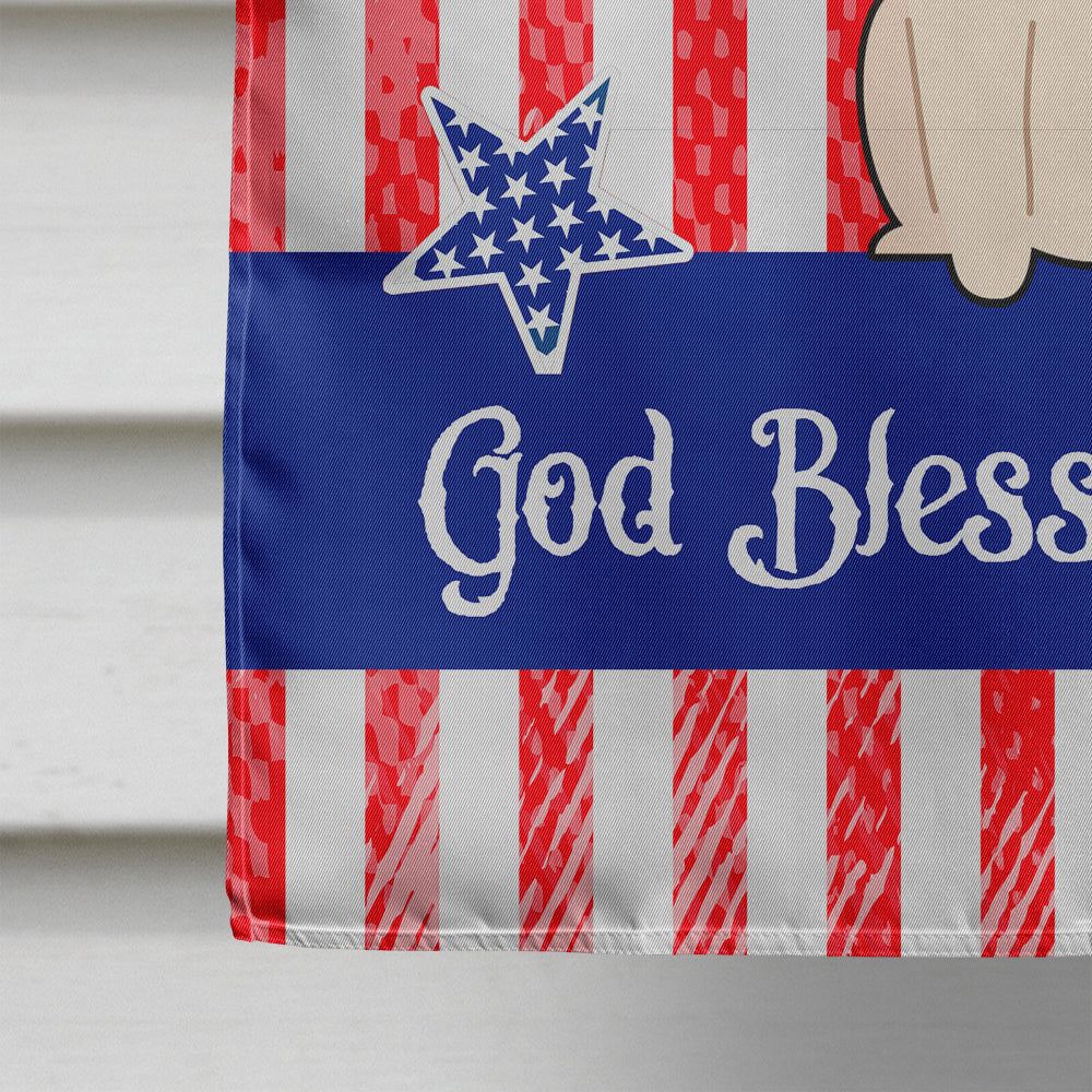 Patriotic USA Papillon Sable White House Flag 28x40 Porch Sleeve Pole Decorative Outside Yard Banner Artwork Wall Hanging, Polyester