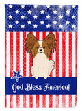 Patriotic USA Papillon Red White Garden Flag Mailbox Decorative Yard Banner Outside Patio Artwork for Flower Beds, Garden Size, Multicolor