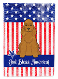 Patriotic USA Cocker Spaniel Red Garden Flag Mailbox Decorative Yard Banner Outside Patio Artwork for Flower Beds, Garden Size, Multicolor