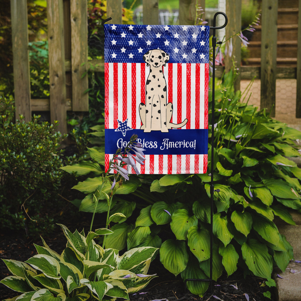 Patriotic USA Dalmatian Garden Flag Mailbox Decorative Yard Banner Outside Patio Artwork for Flower Beds, Garden Size, Multicolor